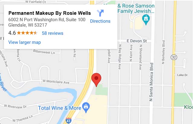 Permanent Makeup By Rosie Map