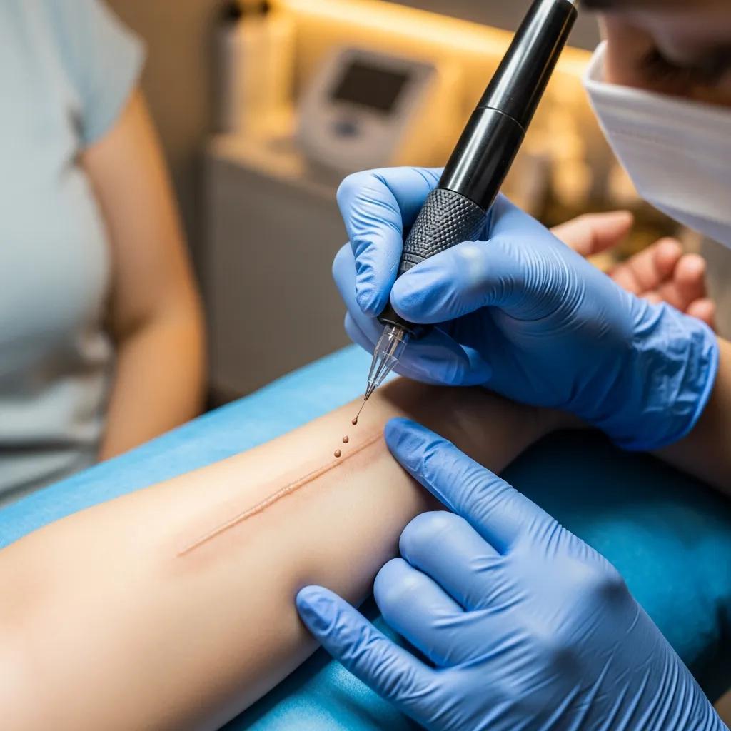Technician Applying Scar Camouflage Micropigmentation Demonstrating The Techniques Effectiveness In Reducing Scar Visibility 1b936afd B1e3 4c51 A23a Be1a80c583c2 Webp Technician Applying Scar Camouflage Micropigmentation Demonstrating The Technique 039 S Effectiveness In Reducing Scar Visibility