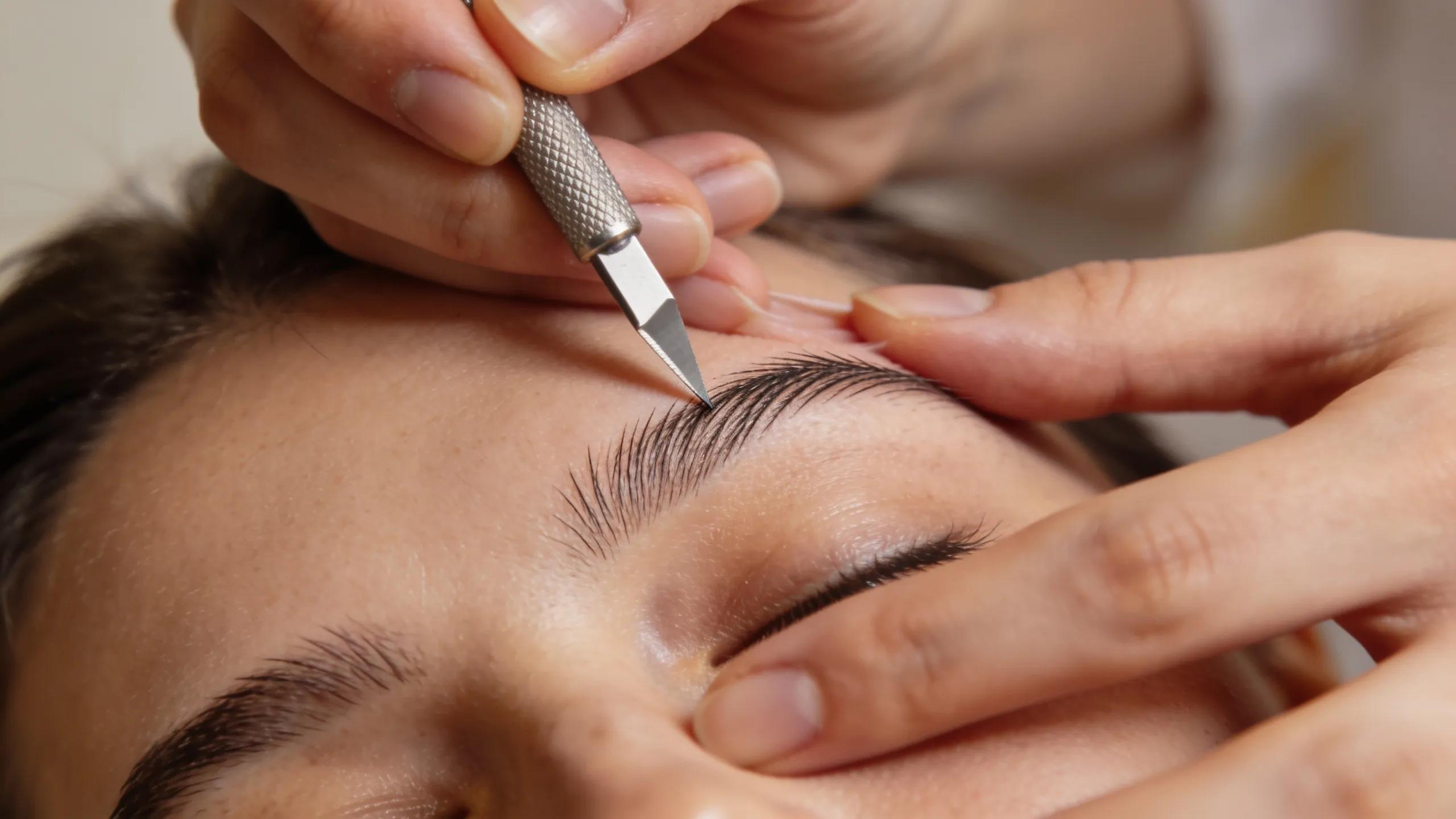 Acaa8daf 83f7 4f13 9f16 D48c1d87f68c Webp Freshly Done Eyebrows Showcasing Healing Process Of Nano Brows And Microblading Emphasizing Natural Appearance And Aftercare
