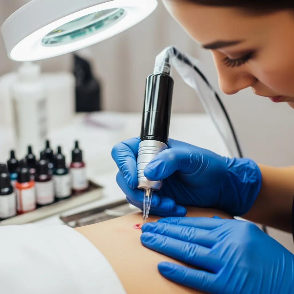 Technician Performing Micropigmentation To Correct Skin Discoloration On A Client 2b688475 0fb0 45ba Bc0b F28d6ae0c6b1 Webp Technician Performing Micropigmentation To Correct Skin Discoloration On A Client